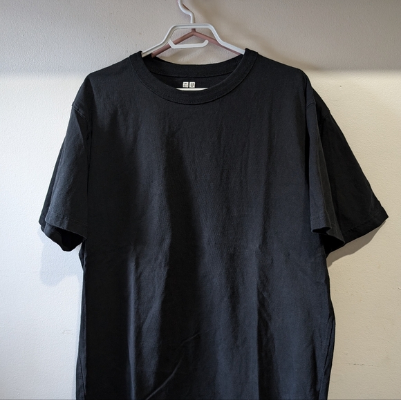 Uniqlo U black crewneck t shirts mens sz XL x2 - Picture 5 of 6